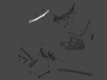 Load image into Gallery viewer, Porsche 981/718 cayman&boxster Reinforcement mounting bridge for anti-roll bar